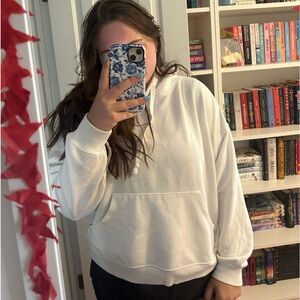 White Aerie Cropped Sweatshirt